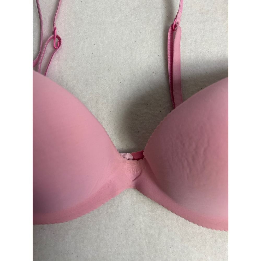 Barbiecore Victoria's Secret PINK Women 32C Pink Wear Everywhere Push-Up Bra - Picture 6 of 7